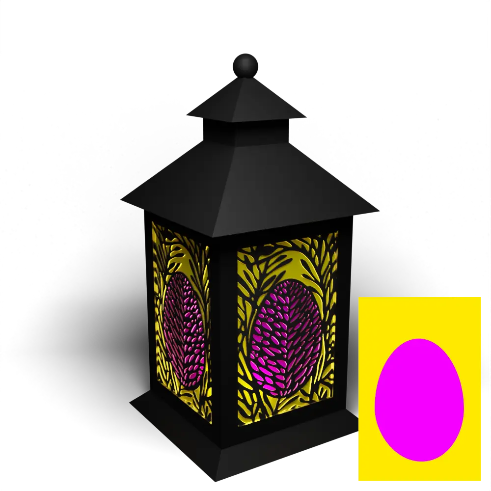 Egg Shape Colour Backing Panel