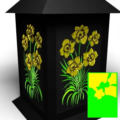 Two Colour Daffodils Colour Backing Panel