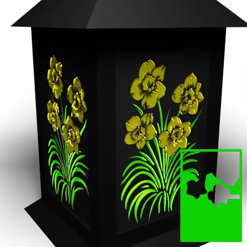 4 Daffodils 2 Colour Panel Part B