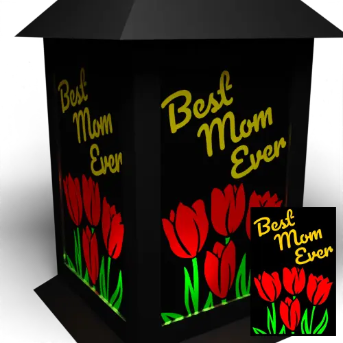 Best Mom Ever Tulips Panel