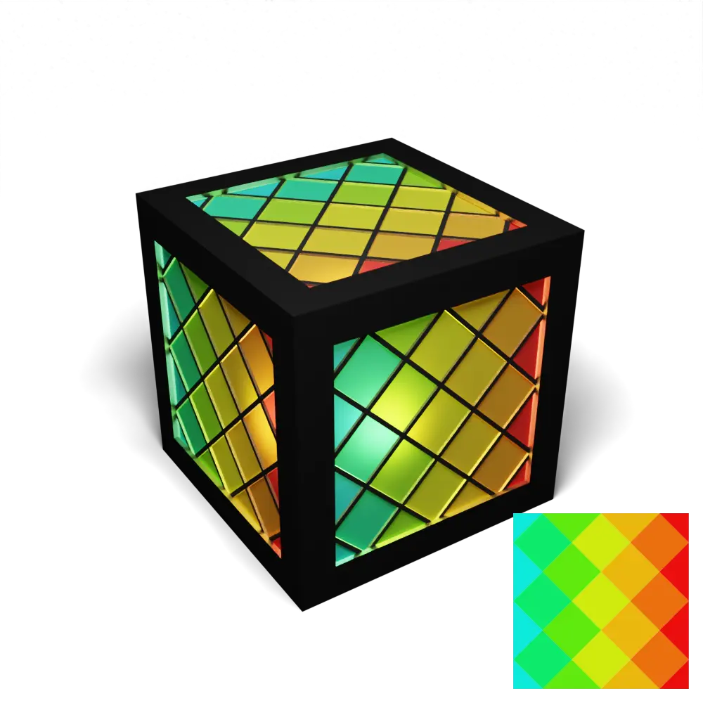 Squares Multicolour AMS Panel