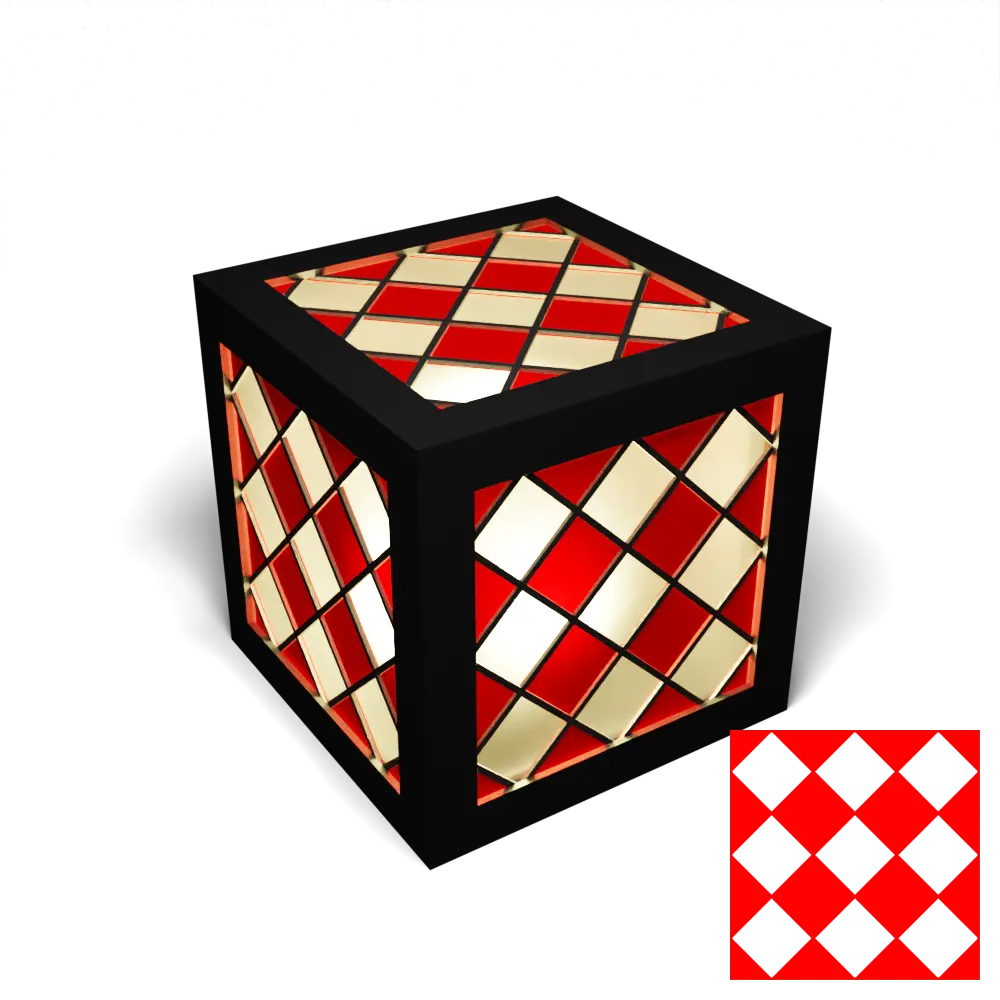 2 Colour Squares Outer (Part E)