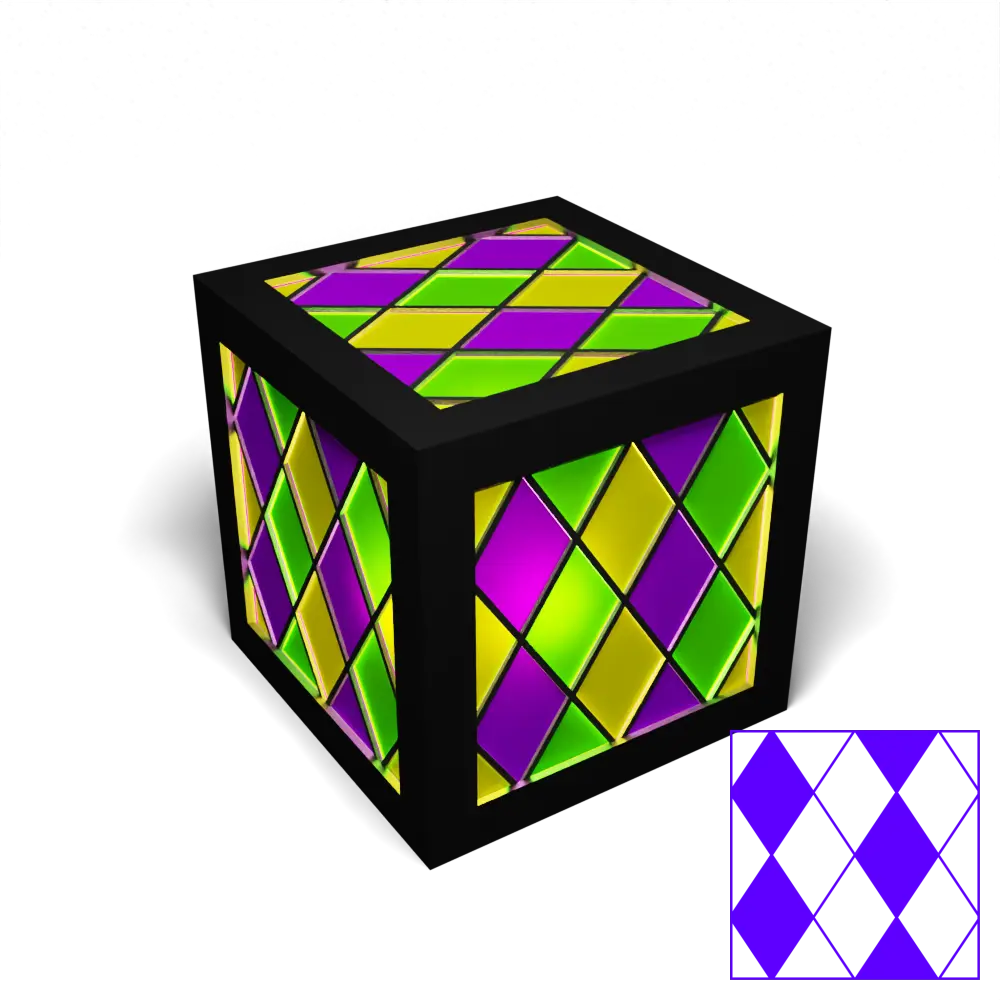 3 Colour Diamonds Left (Part A)
