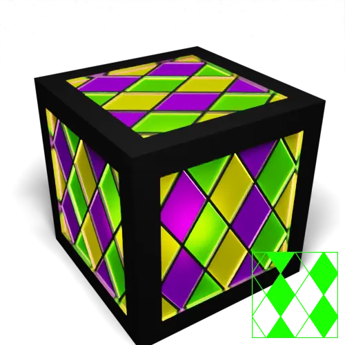 3 Colour Diamonds Right (Part C)