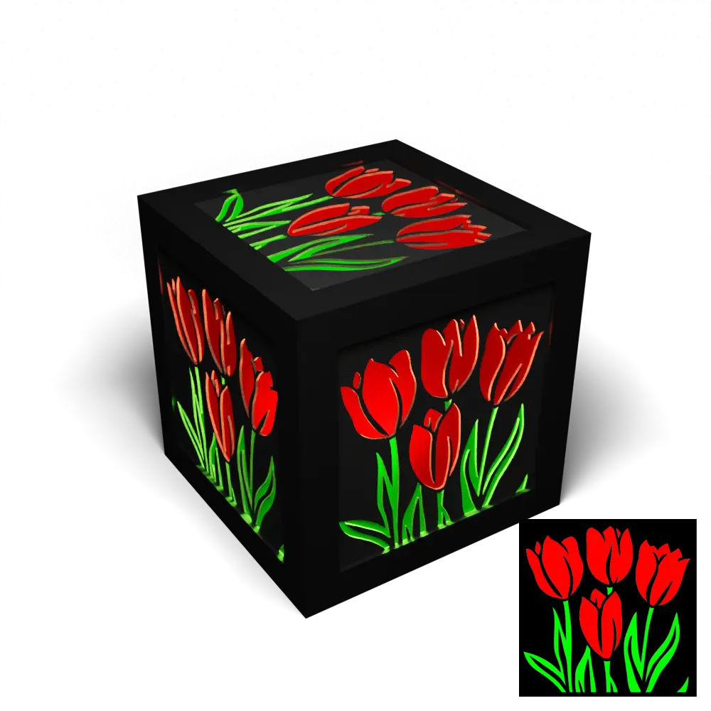 Tulip Quartet Colour Backing Panel