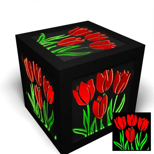 Tulip Quartet Colour Backing Panel