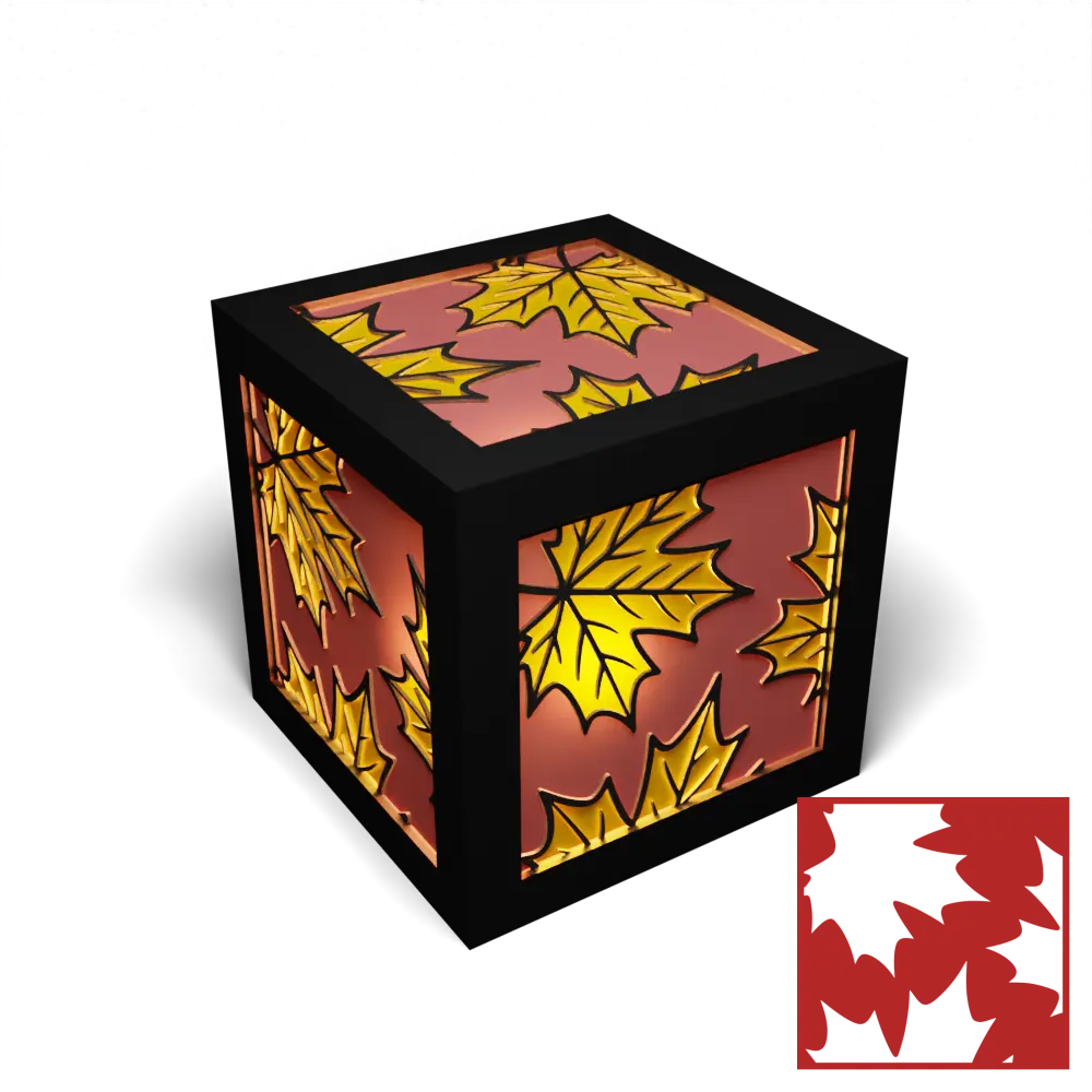 Maple Outline 3 Leaf Surround