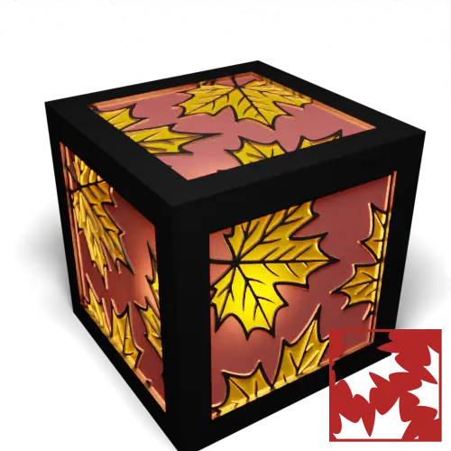 Maple Outline 3 Leaf Surround