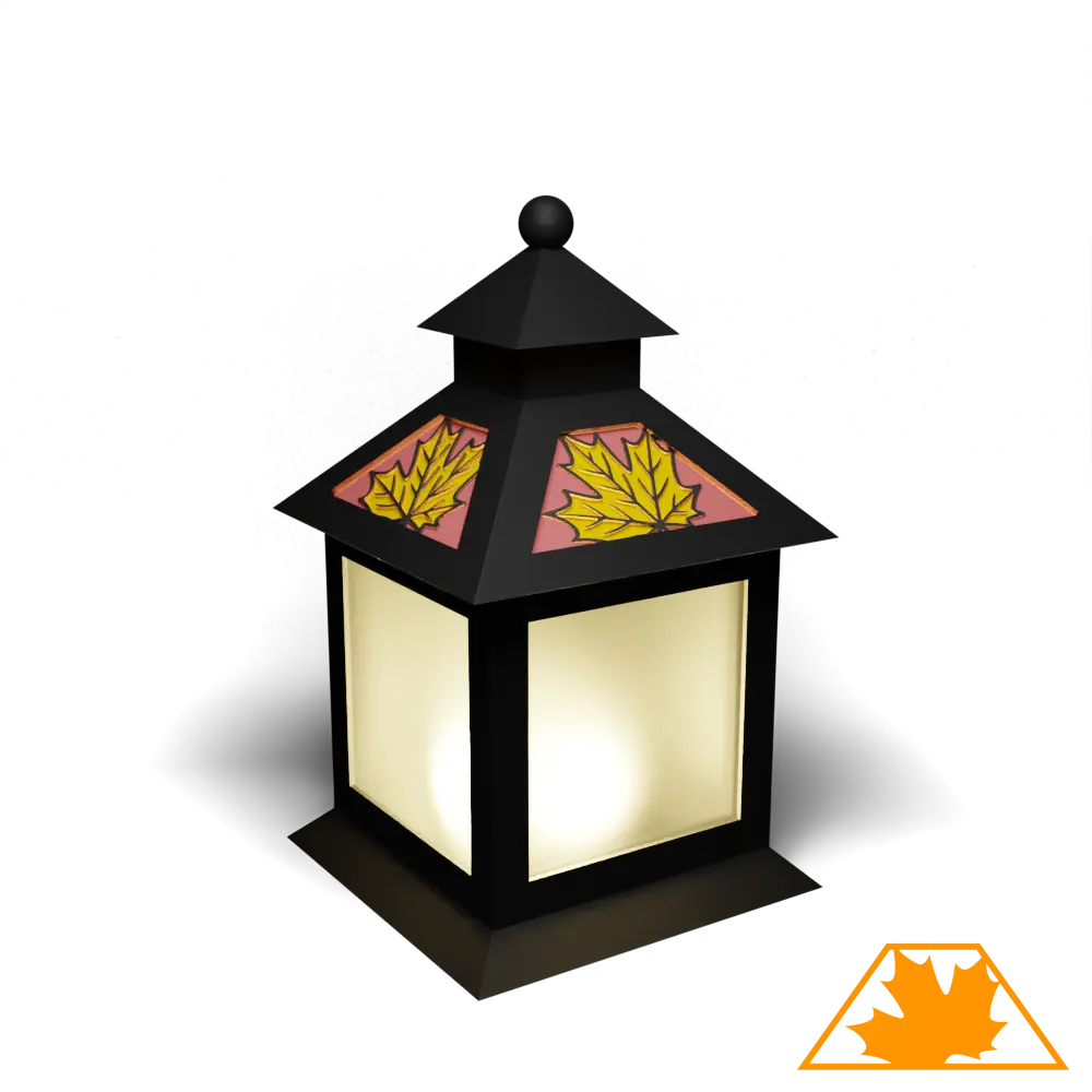 Maple Lit 1 Leaf Up Surround